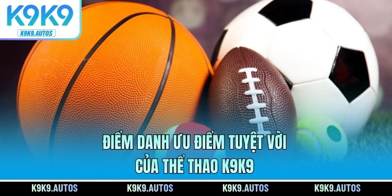 Điểm danh ưu điểm tuyệt vời của thể thao K9K9
