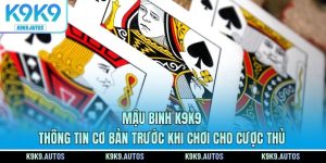 Mậu Binh K9K9 - Thông Tin Cơ Bản Trước Khi Chơi Cho Cược Thủ